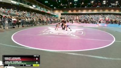 52-55 lbs Round 5 - Kinley Leonard, Lakeland Wrestling Club vs Adeliah Gaerlan, Thunder Mountain Wrestling Clu