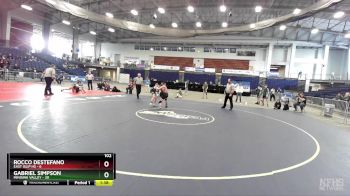 102 lbs Semifinals (4 Team) - Gabriel Simpson, Minisink Valley vs Rocco DeStefano, East Islip HS