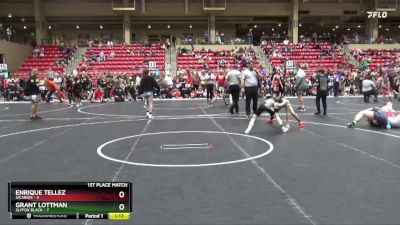 72 lbs Finals (2 Team) - Enrique Tellez, Sicarios vs Grant Lottman, SlyFox Black