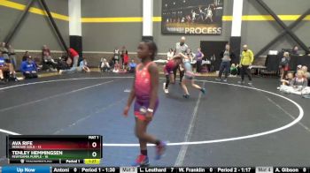 82 lbs Round 1 (4 Team) - Ava Rife, Missouri Gold vs Tenley Hemmingsen, FEWTeamIA Purple