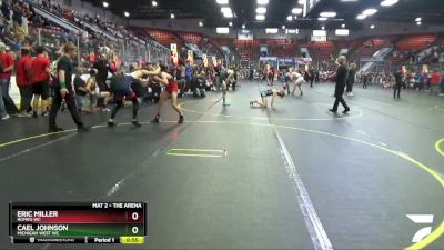 107 lbs Cons. Round 4 - Cael Johnson, Michigan West WC vs Eric Miller, Romeo WC