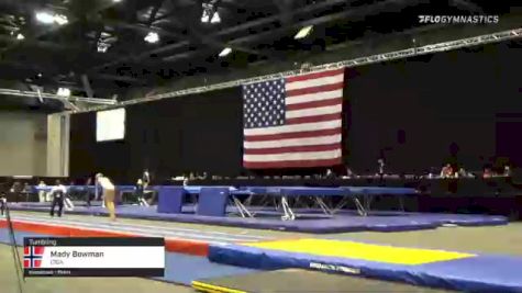 Mady Bowman - Tumbling, CIGA - 2021 USA Gymnastics Championships