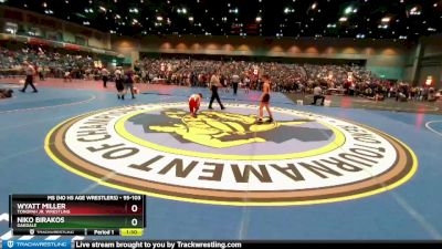 95-103 lbs Round 1 - Wyatt Miller, Tonopah Jr. Wrestling vs Niko Birakos, Oakdale