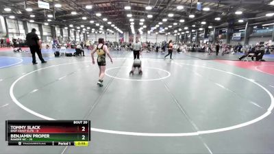 96 lbs Rd# 8- 12:30pm Saturday Final Pool - Tommy Slack, East Coast Elite vs Benjamin Proper, Ranger WC