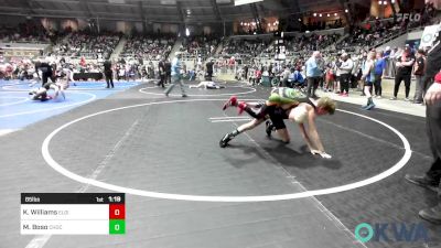 85 lbs Round Of 16 - Kord Williams, Elgin Wrestling vs Mac Boso, Choctaw Ironman Youth Wrestling