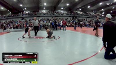 110 lbs Cons. Round 2 - Nolan Ritter, FH Jr Vikings Wrestling Club-AAA vs Marshall Tallman, Neosho Youth Wrestling-AAA