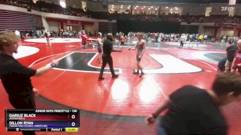 138 lbs Quarterfinal - Dariuz Black, IceFighter U. vs Dillon Ryan, Yukon High School Wrestling