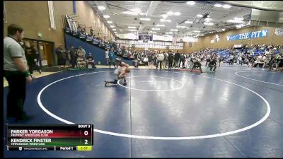 96 lbs Champ. Round 1 - Kendrick Finster, Timpanogos Wrestling vs Parker Yorgason, Fremont Wrestling Club