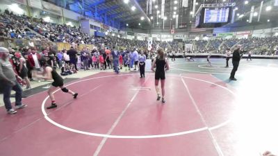 101 lbs Round Of 32 - Sidney McAlhany, Misfits vs Danica Strickland, Kearney Middle School