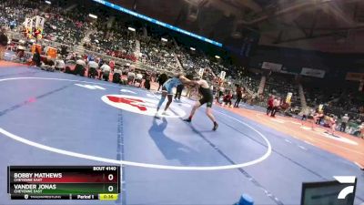 4A-152 lbs Cons. Round 1 - Bobby Mathews, Cheyenne East vs Vander Jonas, Cheyenne East