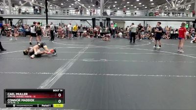 92 lbs Round 5 (6 Team) - Connor Maddox, CP Elite vs Cael Muller, Steller Trained Mantis