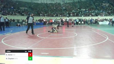 113 lbs Round Of 64 - Anthony Salas, Yukon vs Andres Clopton, Holland Hall