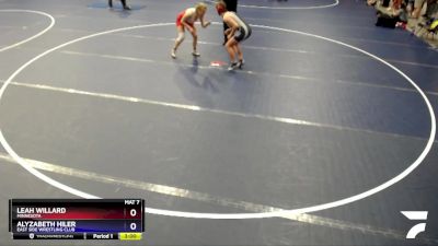 158-171 lbs Round 2 - Leah Willard, Minnesota vs Alyzabeth Hiler, East Side Wrestling Club