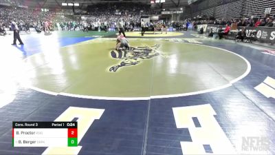 1A 150 lbs Cons. Round 3 - Blake Berger, Deer Park vs Brooks Proctor, Riverside