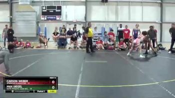 120 lbs Round 4 (6 Team) - Carson Weber, American Gladiators vs Max Siegel, Elite Athletic Club W.E.