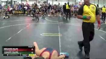 75 lbs Round 2 (6 Team) - Benjamin Milam, Untouchables White vs Connor Collins, American Gladiators-Blue