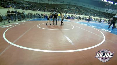 46 lbs Round Of 16 - Jose Rosas Jr., OKC Saints Wrestling vs Bennett Grose, Ponca City Wildcat Wrestling