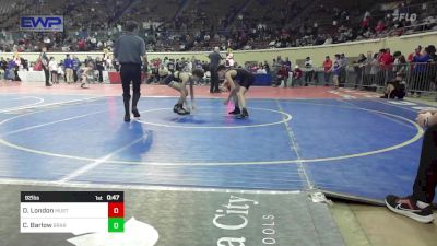 92 lbs Consi Of 8 #1 - Dax London, Mustang Middle School vs Caleb Barlow, Broken Arrow