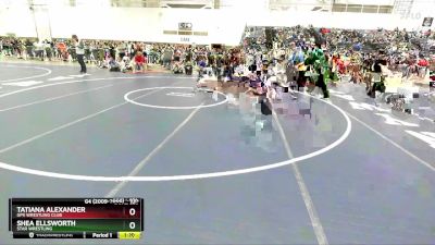 100 lbs Semifinal - Tatiana Alexander, GPS Wrestling Club vs Shea Ellsworth, Star Wrestling