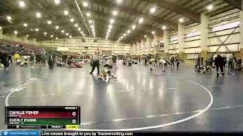 55 lbs Round 1 (6 Team) - Everly Evans, Oregon vs Camille Fisher, Idaho