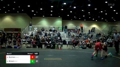 110 lbs Semis (4 Team) - John David Quinlan, Rochester vs Jackson Brown, Brighton Orange