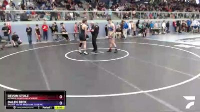 160 lbs Final - Devon Stolz, Interior Grappling Academy vs Dalen Beck, Valdez Youth Wrestling Club Inc.