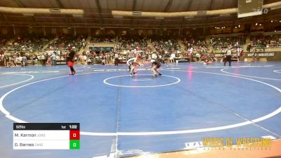 92 lbs Quarterfinal - Mack Karmon, Jordan Trained OH vs Drew Barnes, Cardinal Wrestling Club