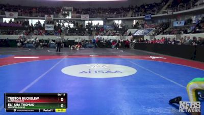 6A 113 lbs Cons. Round 3 - Triston Buckelew, Gardendale Hs vs Eli` Sha Thomas, Jackson-Olin HS