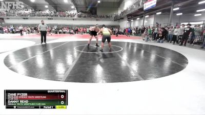 285 lbs Quarterfinal - Danny Read, Sedalia Youth Wrestling Club-AAA vs Zane Pyzer, Excelsior Springs Youth Wrestling Club-AAA