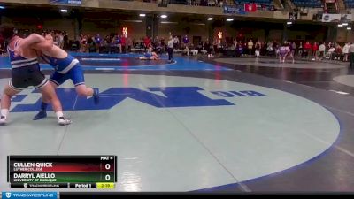 285 lbs Quarterfinal - Darryl Aiello, University Of Dubuque vs Cullen Quick, Luther College