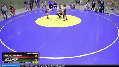 45 lbs Cons. Round 2 - Jace Flowers, Lebanon Mat Club vs Bentley Theabolt, Oregon City Kids Club