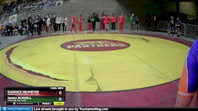 112 lbs Cons. Semi - Diana Burnell, Cascade Mat Club vs Kadence Neumeyer, Askeo International Mat Club