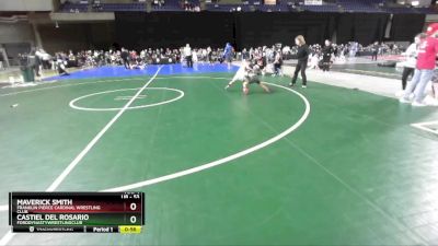 53 lbs 7th Place Match - Castiel Del Rosario, FordDynastyWrestlingClub vs Maverick Smith, Franklin Pierce Cardinal Wrestling Club