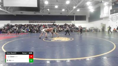 138 lbs Cons. Round 6 - Jacob Owen, Servite vs Brendon Ko, Garces Memorial