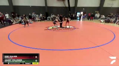 101-105 lbs Round 3 - Zoey Pulver, Washington vs Xavery Zollinger, East Idaho Elite Wrestling Club