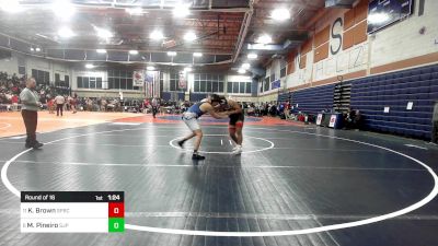 215 lbs Round Of 16 - Kaiden Brown, Springfield Central vs Marc Pineiro, Saint John's Prep