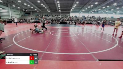 100 lbs Rr Rnd 2 - Noah Harkness, Patriot USA Wrestling Club vs Lucas Koehler, Grit Mat Club Blue