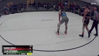 123 lbs Round 4 (8 Team) - Tyler Woodring, South Dakota Lightning vs Kaiden Powell, Kansas Rattlers