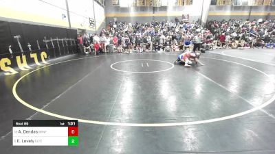 120 lbs Round Of 16 - Alec Dendas, Branford vs Edwin Lovely, Ellis Tech