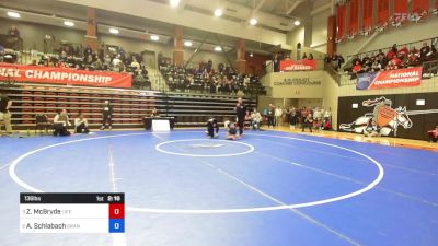 136 lbs Semifinal - Zaynah McBryde, Life (Ga.) vs Andrea Schlabach, Grand View (Iowa)