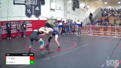 145 lbs Cons. Semi - Ethan Boos, Lancaster vs Niko Proft, Santa Barbara