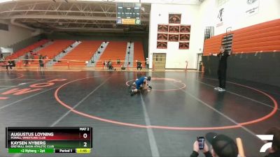 59-63 lbs 2nd Place Match - Augustus Loyning, Powell Wrestling Club vs Kaysen Nyberg, Greybull Basin Athletic Club