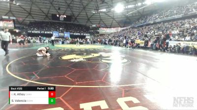 4A 113 lbs Cons. Round 1 - Kian Athey, Camas vs Samuel Valencia, Sunnyside