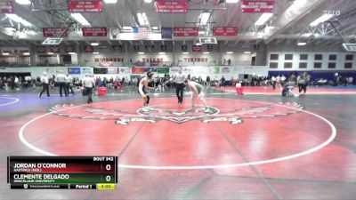 125 lbs Cons. Round 2 - Jordan O`Connor, Hastings (Neb.) vs Clemente Delgado, Graceland University