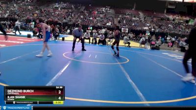 5A 98 lbs Champ. Round 1 - Dezmond Burch, Centennial vs Ilan Shank, Nampa