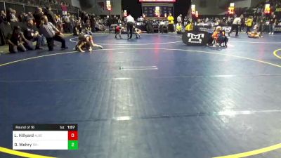 80 lbs Round Of 16 - Logan Hillyard, Albert Gallatin vs David Wehry, Tri-Valley