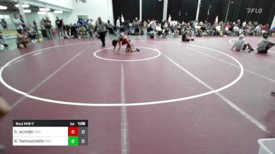 102 lbs Consi Of 4 - Brandon Wunder, OUTSIDERS vs Kyle Yannucciello, Prime Wrestling Club Black