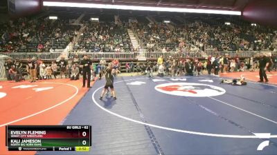 62 lbs Quarterfinal - Evelyn Fleming, Windy City Wrestlers vs Kali Jameson, North Big Horn Rams