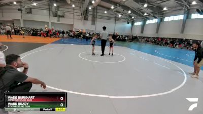 58 lbs Quarterfinal - Ward Brady, Ryse Wrestling Club vs Wade Burkhart, Amped Wrestling Club