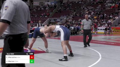 215 lbs Round Of 16 - Caleb Marzolino, Abington Heights vs Juliano Marion, Franklin Regional